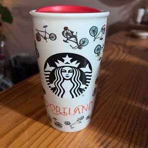 Starbucks PORTLAND ceramic tumbler cup